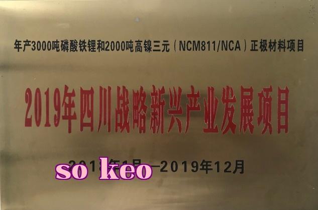 Dự án phát triển ngành công nghiệp chiến lược năm 2019 tỉnh Tứ Xuyên